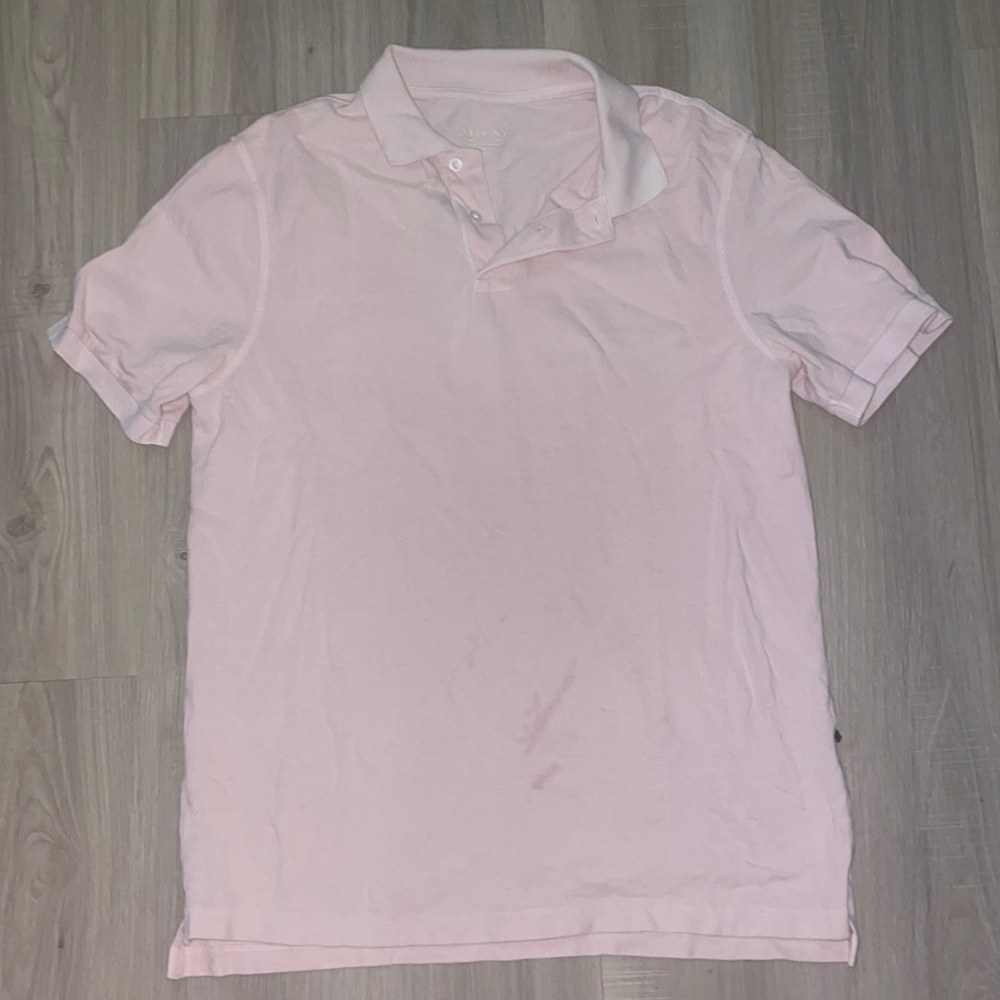 Pink mens casual dress shirt